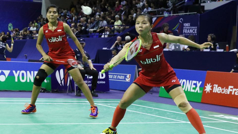 Greysia Polii/Nitya Krishinda Maheswari saat masih menjadi ganda putri Indonesia.